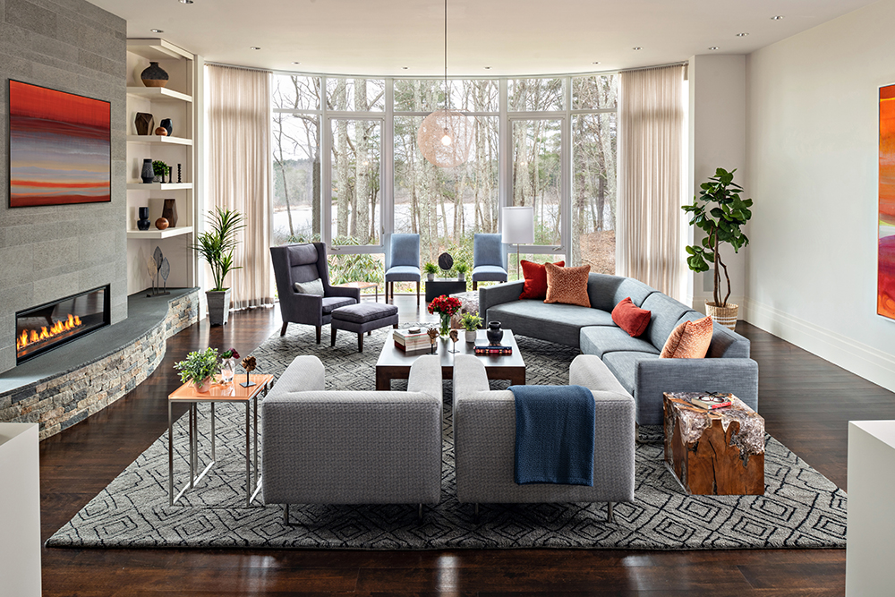 Living room before retouching